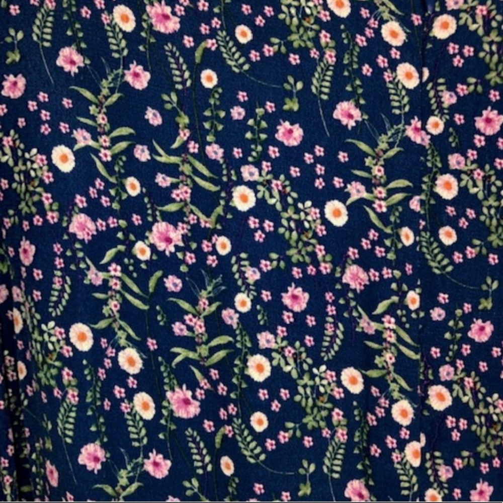 A Loves A Ruffled Mockneck Floral Dress.NWT!